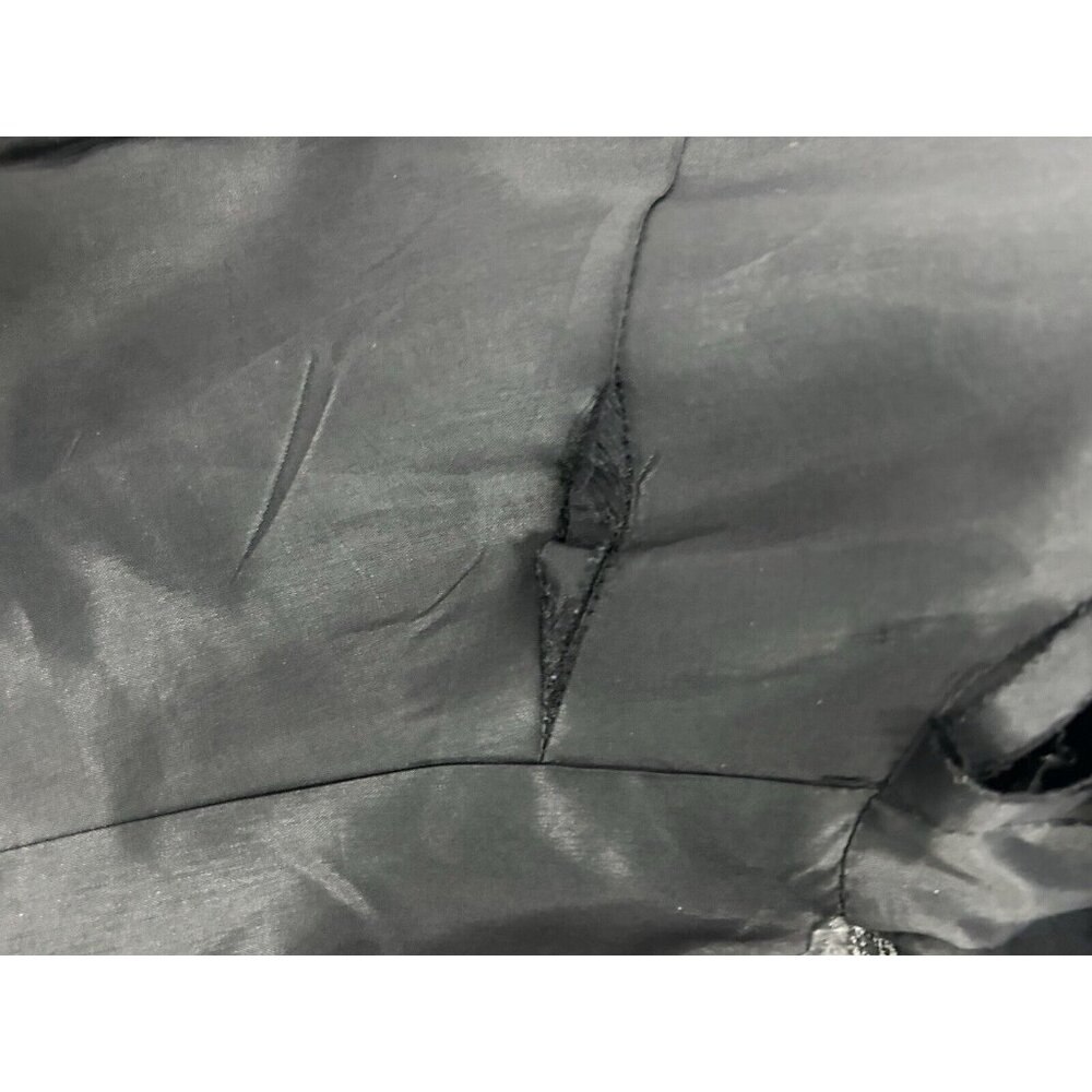 Doncaster Solid Black Wool Blend Button Up Collar… - image 5